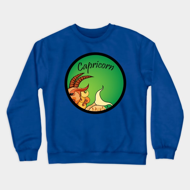 Capricorn Zodiac Astrology Crewneck Sweatshirt by BestRamen